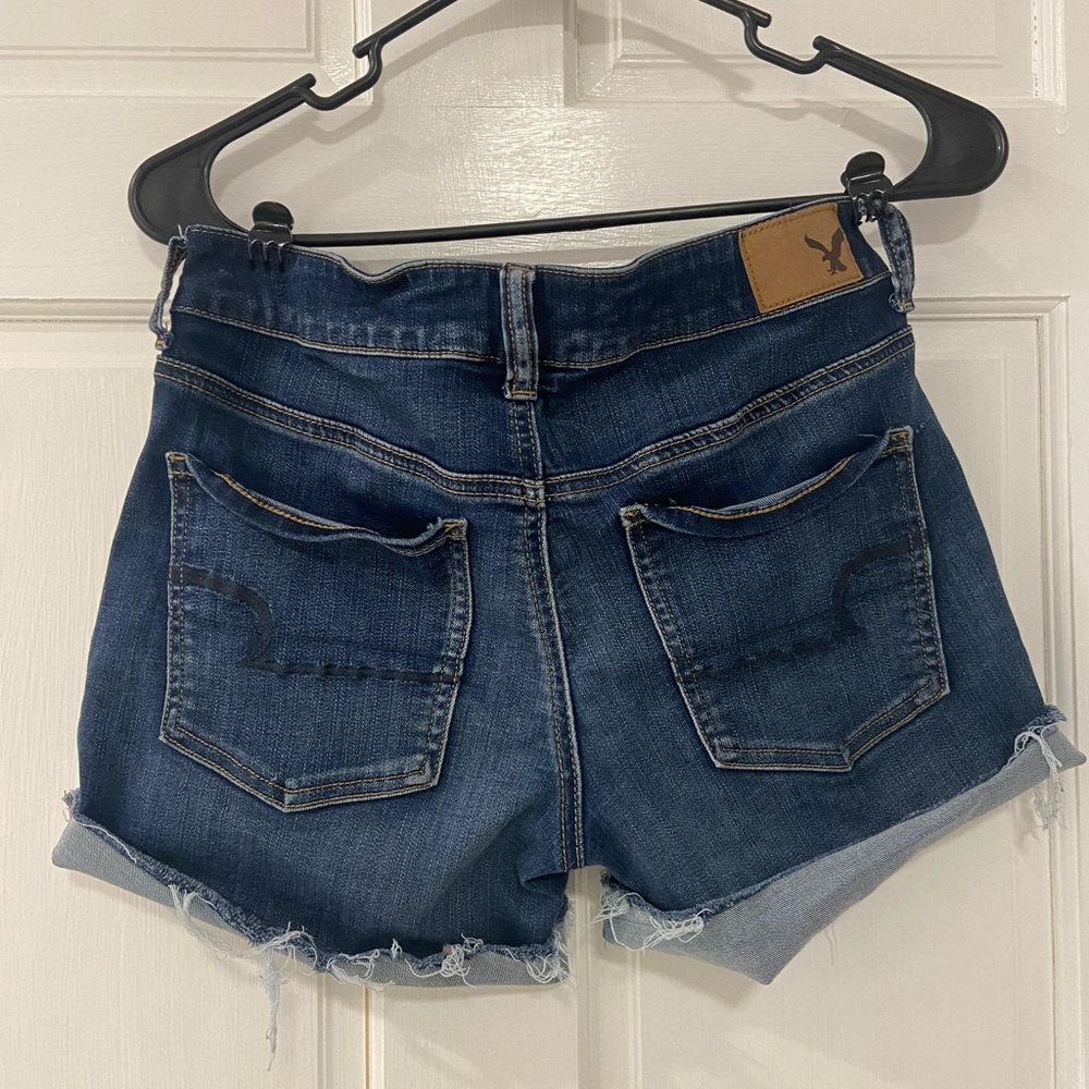 American Eagle Size 6- Denim Jean Shorts- Super Stretch